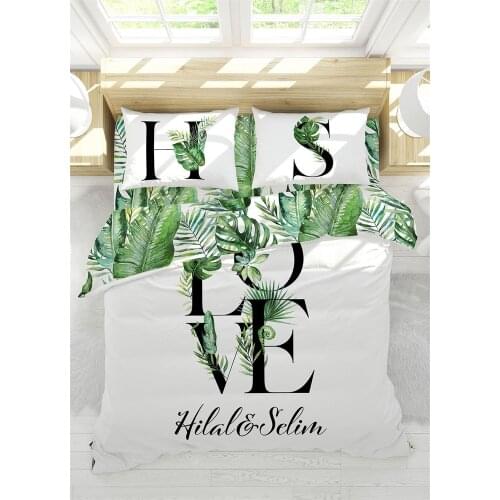 Personalized Printed Bedding Set Soft Cotton Crib Custom Made High Quality Pillow Cover 3-Pcs