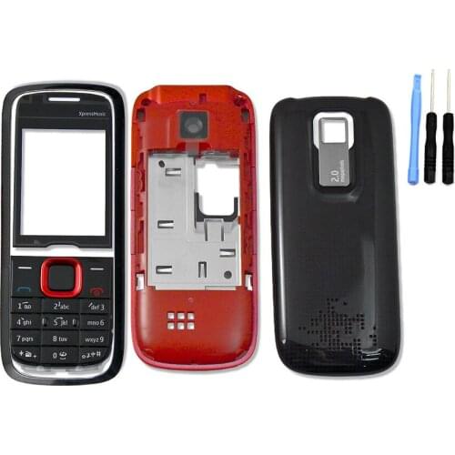 Red Blue For Nokia 5130 Full Housing +battery Back Cover + Keypad Lkeyboard & Open Tool Kit