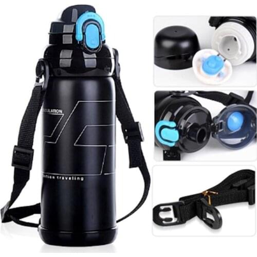 Stainless Steel Eco-Friendly Portable 800ml Travel Camping Vaccum cup insulated Thermos Mug Thermal Water bottle