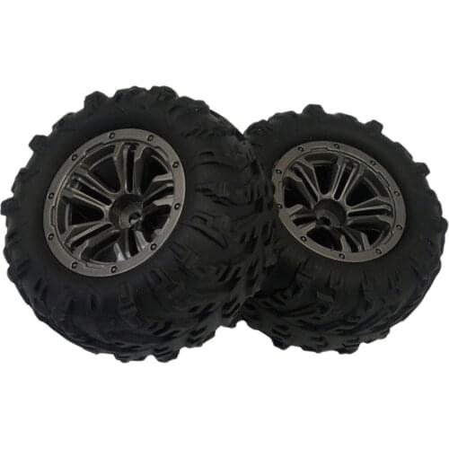 MagiDeal 2pcs RC Tire Tyres for Xinlehong Q901 Q902 Q903 RC Car Replacements