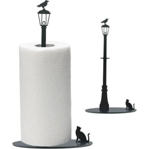 Bird Cat Kitchen Paper Towel Holder Towel Napkin Holder-Metal