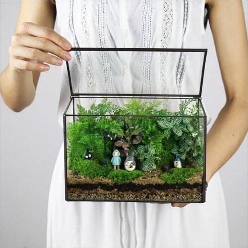 Micro Landscape Glass Flower House Vase Mixed Batch Succulent Utensils Crafts Decoration