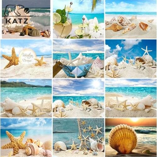 Sea Shells and Beach Diamond Painting Seascape Embroidery Crossing Diy Landscape Mosaic Art Gift Cross Stitch Home Decoration