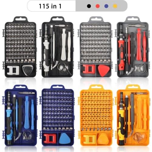 Precision Screwdriver Set, 122/115 in 1 Magnetic Laptop Screwdriver Kit, Computer Repair Kit,Small Impact Screw Driver Set Case