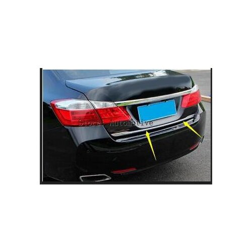 Tail Gate Cover Trim Strip For Honda Accord Sedan 2014 2015 2016 2017 9th Chrome Rear Trunk Styling Door Cover Molding Garnish