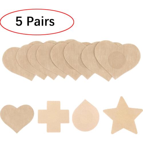 5pair Nipple Pasties Covers Women Adhesive Breast Petals Disposable Pads Female Sexy Invisible Stickers for Nipples on The Chest