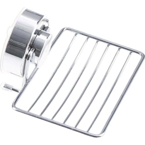 Wall Suction Cup Bathroom Bath Shower Stainless Steel Soap Dishes Holder