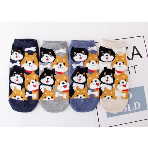 120pairs/lot cute cartoon dog print sock/animal sock