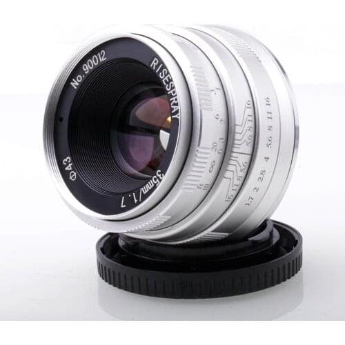 RISESPRAY Camera Lenses 35mm f1.7 Lens APS-C Fixed Focus Lens For Sony E Mount Hot Sale Free Shipping Silver