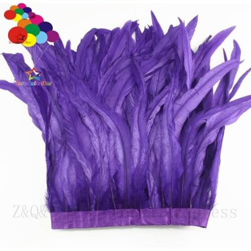Wholesale 30-35CM (12-14 inches) natural cock tail dyeing made of cloth edge 1-10 meters DIY craft costume ornament feather