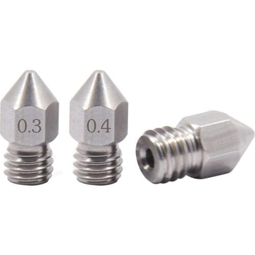 5pcs Sharp MK8 Stainless Steel Nozzle For MK Micro Swiss Creality CR-10 Ender 3 Ender4, CraftBot, Prusa i3 3D printer