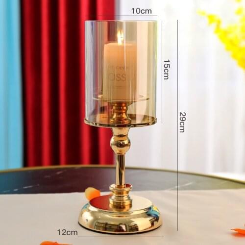 Candlestick retro romantic dining table candlelight dinner props home furnishing modern decoration ornaments