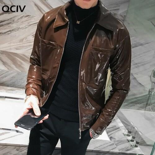 QCIV Men's Faux Leather Jackets