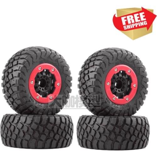Radio control RC 1/10 short course 110MM tires tyres 4pcs for Slash 10SC upgrade parts