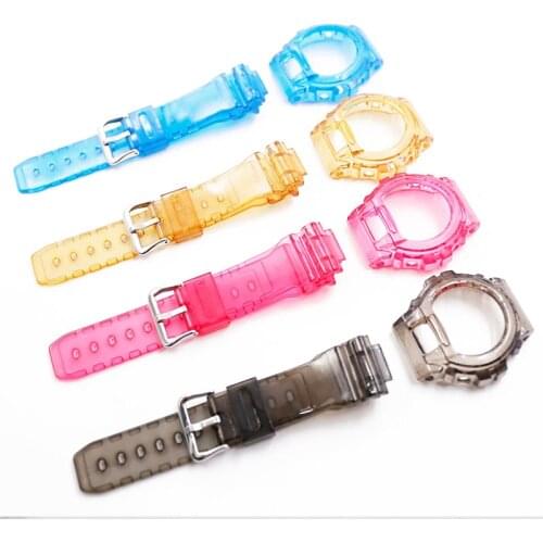 Resin strap mens pin buckle watch accessories for Casio watches G-SHOCK DW-6900 case strap DW-6600DW-6900CL-4 rubber strap