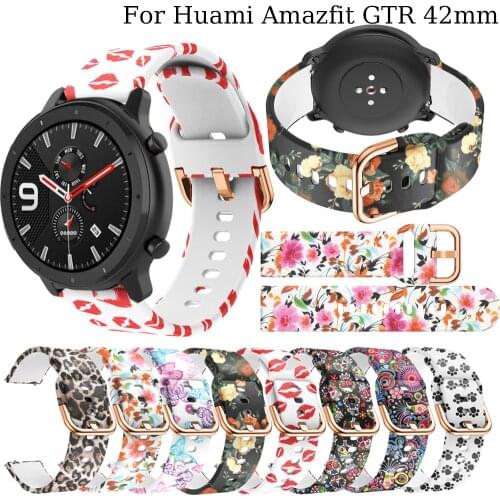 Sport Silicone Watchband Strap for Xiaomi Huami Amazfit GTS/GTR 42mm/ Bip Lite Smart Watch Bracelet Band Colorful Replace Correa
