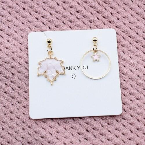 1PC Small Fresh Tassel Earrings Korean Temperament Net Red Long Asymmetric New Fashion