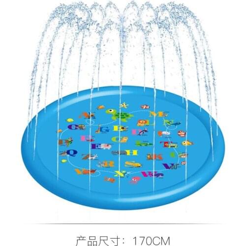 170 cm Inflatable Spray Water Cushion Summer Kids Play Water Mat Lawn Games Pad Sprinkler Play Toys Outdoor Tub Swiming Pool Toy