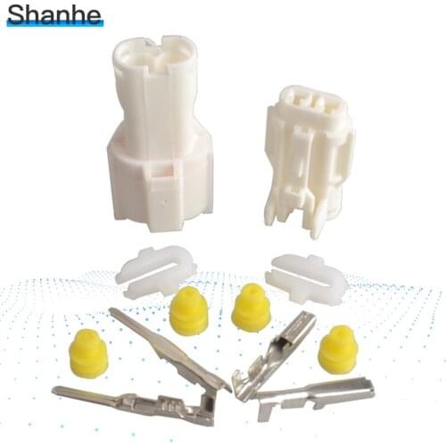 2 Pin Way Sealed Car/Motorcycle Waterproof Electrical Wire Connector Housing 1.8mm Terminal