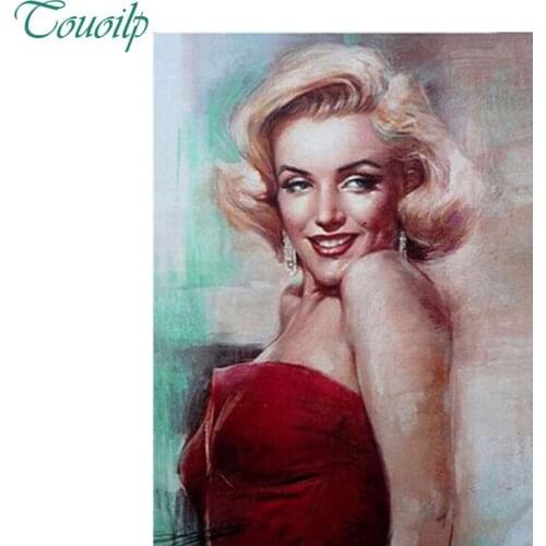 2017 New Arrive Diy Diamond Painting Needlework 3d Full Mosaic Diamond Embroidery Marilyn Monroe Rhinestones Home Decoration