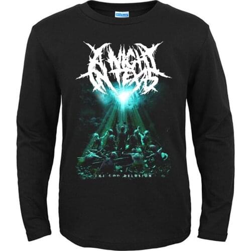 5 designs A Night In Texas Australia Rock Band men women full long sleeves shirt heavy black Death Metal Punk fitness