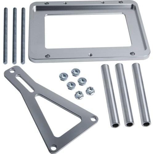 Aluminum Universal Billet Battery Tray Kit Bracket Mount Relocation Box w/plate