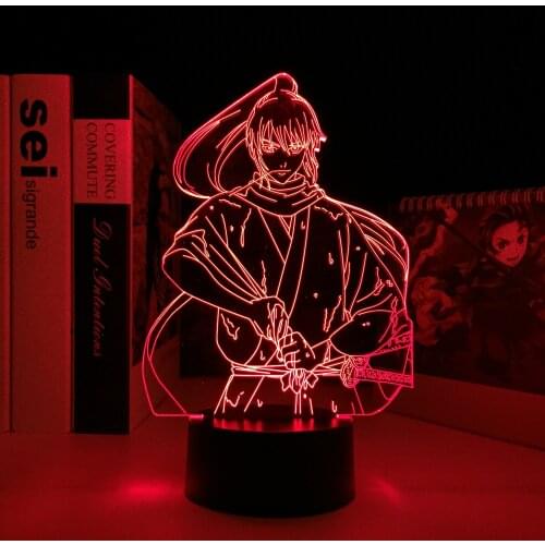 Anime Gintama Okita SougoLed Night Light for Kids Bedroom Decor Nightlight Birthday Gift Gadget Room Table Lamp