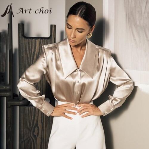 Art choi Satin Blouses