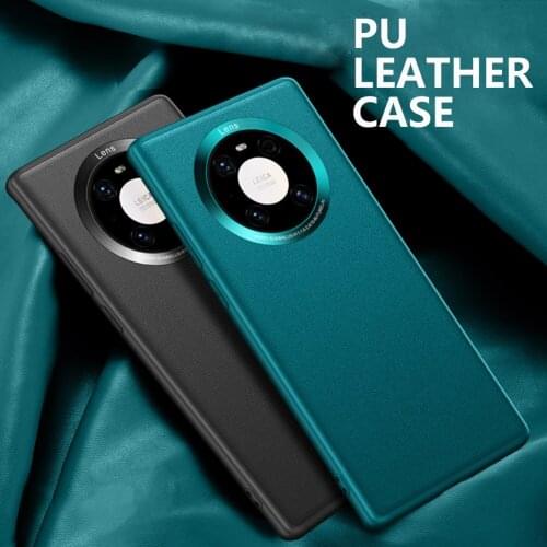 Case For Huawei Mate 40 Pro+ Luxury PU leather Cases Hard Shockproof Back Cover For Huawei Mate 40 Pro Plus Original Skin Coque