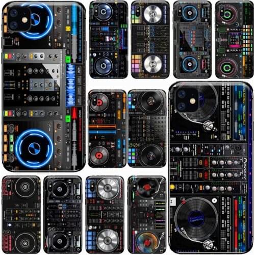 Ddj Dj Music pattern Phone Case for iPhone 11 12 mini pro XS MAX 8 7 6 6S Plus X 5S SE 2020 XR Luxury brand shell funda
