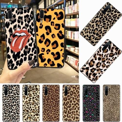 Leopard print aesthetics painting coque cover funda Phone Case For Huawei honor Mate P 10 20 30 40 Pro 10i 9 10 20 8 x Lite