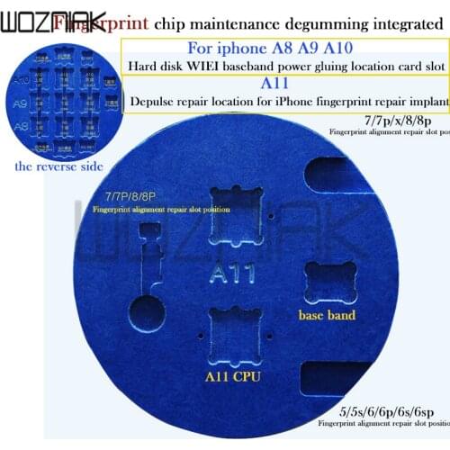 For Iphone x CHIP IC A8 A9 A10 A11 Remove Glue Positioning Card Slot Microscope Chassis Fingerprint Repair and fingerprint knife