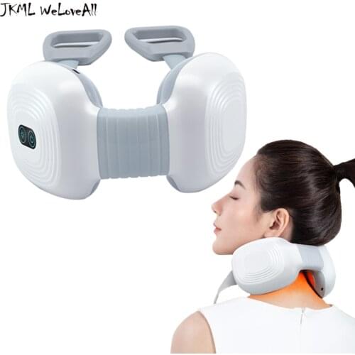 Electric Neck Massager & Pulse Back 3 Modes Power Control Far Infrared Heating Pain Relief Tool Health Care Relaxation Machine