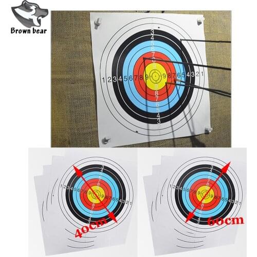 20 PCS 60*60 cm/40*40 cm Archery Target Stickers Paper Archery Target Paper For Shooting