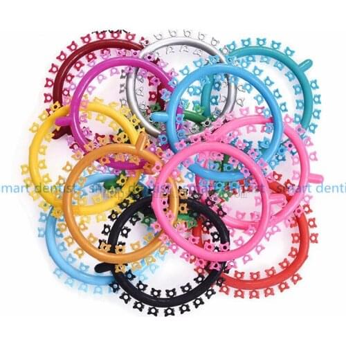 Good Quality 25 Piece / Bag Dental Orthodontic Ligature Ties Colorful Rubber Band Elastic