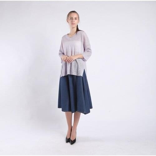 KIKAKILA Women's V-Neck Pullovers