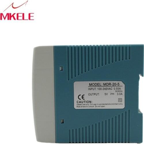 Kleine Size MDR-20-24 1A 24 V 24 WIndustriele DIN Rail Schakelende Supply Single Output 5V 12V 15V 24V AC DC