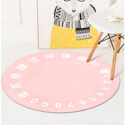 Trend Fashion Soft Round Flannel Decorate Carpet Foot Door Yoga Mat/Rugs Computer chair Pad Bedroom Hallway large Area Carpets