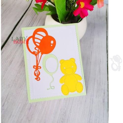 New Balloons Frame Metal Craft Dies Stencils Templates Scrapbooking Embossing Knife Mould Punch Making Cards Dies Cutting