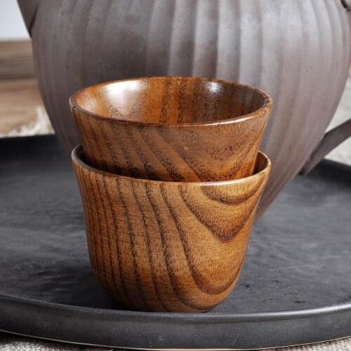 New Natural Wood Cup Primitive Handmade Spruce Wooden Mug Cup Coffee Milk Beer Green Water Cup Breakfast Drinkware Tea
