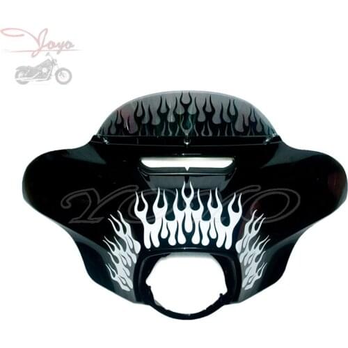 Flame Fairing Decals Vinyls Stickers For Harley Touring Electra Glide Ultra Classic CVO Street Glide Tri Glide 2014-2018