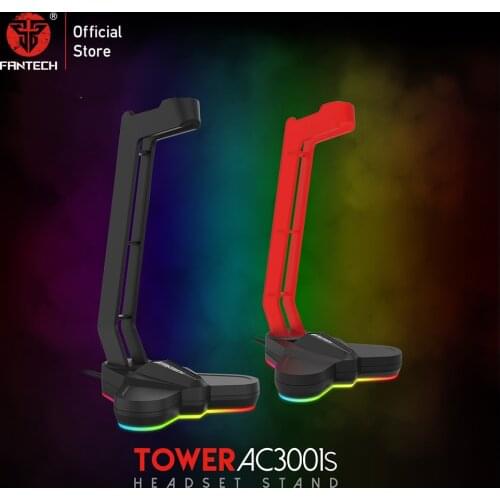 FANTECH AC3001S RGB Headphone Stand Anti-slip And Base Is Aggravating For Multi-function Earphone Stand Hot Earphone Rack