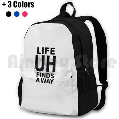 Life Finds A Way Outdoor Hiking Backpack Riding Climbing Sports Bag Life Uh Finds Way Jeff Jeff Goldblum Movie Movies Film Ian