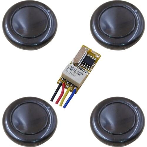 New DC3V 3.6V 5V 6V 7.4V 9V 12V Mini Relay Wireless Switch Remote Control Receiver Transmitter for Alarm Host or Alarm