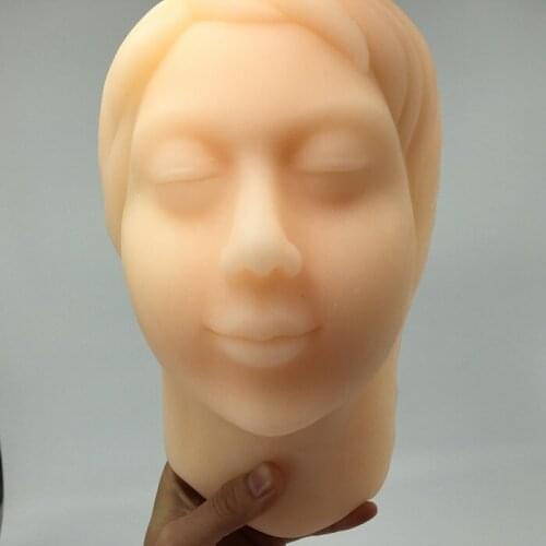 Silicone Head model facial injection training model beauty massage facial model