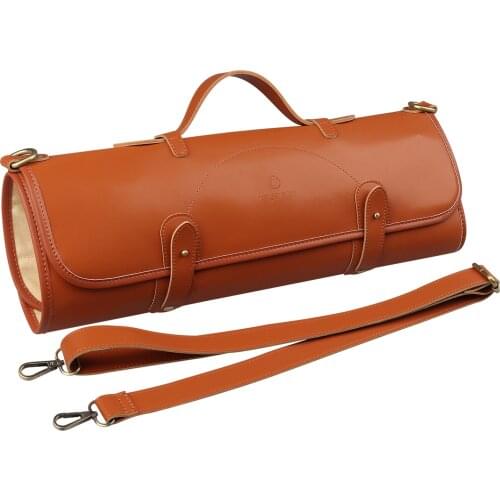 WESSLECO Microfiber Synthetic Leather Chef Knife Bag Roll Bag Kitchen Cooking Portable Durable Carry Bag Knife Storage Pockets