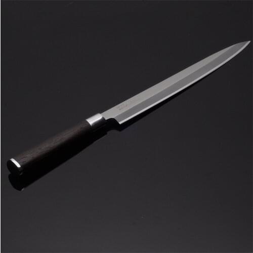 27cm Japanese Sushi Knife German 1.4116 Steel Fish Filleting Yanagiba Sashimi Kitchen Knives Cooking Tool with Sheath 10.2W