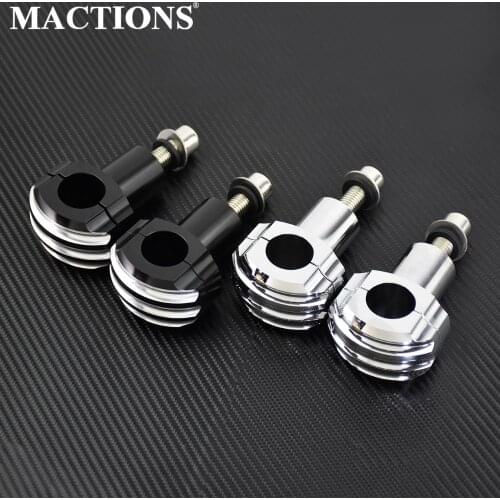 Motorcycle Parts 1" inch 25mm Bar Clamps Handlebar Bar Risers Black/Chrome For Harley For Honda For Yamaha For Kawasaki