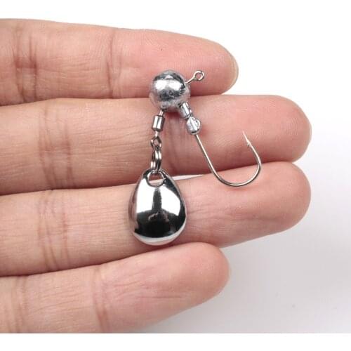 1Pcs Lead jig Head Hook 2g/4g Jigging Bait Fishing Hook for Soft Lure with Spoon Spinner Fishing Pesca tackle accessories