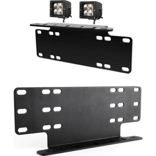 1PCS Universal Front Bumper License Plate Car Mount Stand Holder Bracket Offroad Light Bar for Offroad work day light Truck